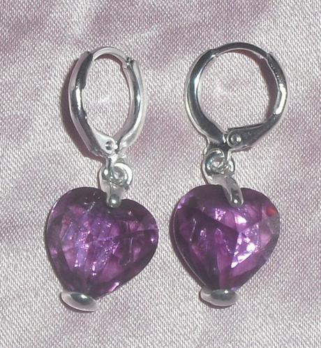 Swarovsky strieborne srdiecka, swarovski