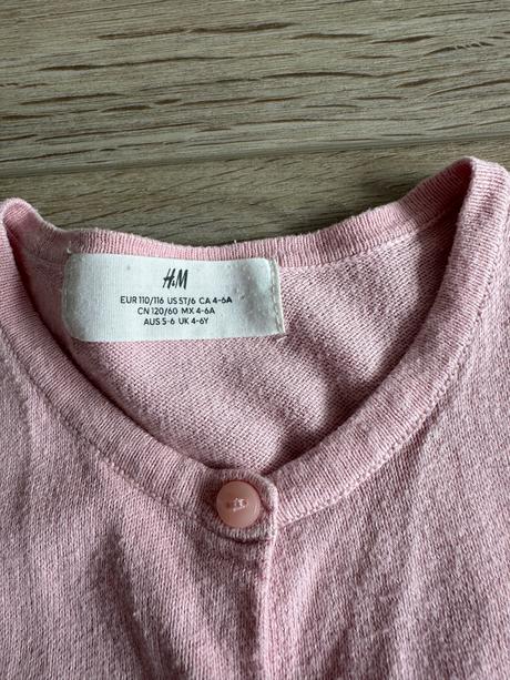 Svetrík h&m 110/116 ružový, h&m,110