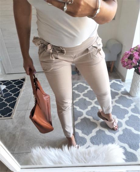 Nohavice s mašľou-m, m