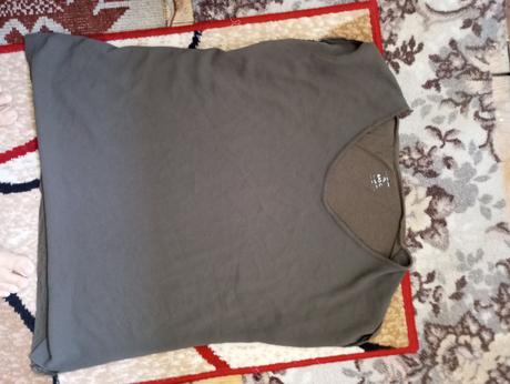 Khaki olivové tricko, basics,l