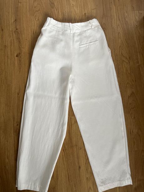 Zara ľanové nohavice, zara,xs