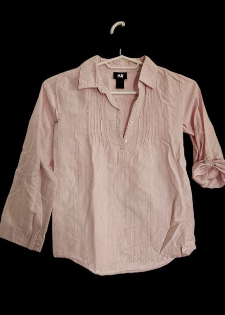 H&m roll-up košeľa tunika blúzka 128, h&m,128