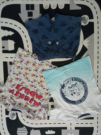 Mickey mouse komplet set 3ks, 86–98