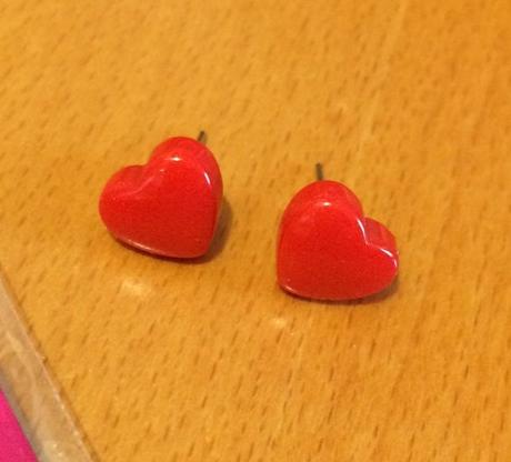 Náušnice srdiečka a z emmy - 5 párov, 