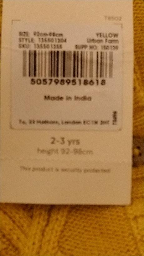 Dievčenský svetrík, tu, tu,98