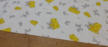 Bavlnená látka - myšky - cena za 10 centimetrov, 