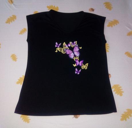 Čierne tričko s potlačou, m