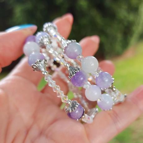 Náramok z polohdrahokamov pre ryby, váhy, vodnár, 