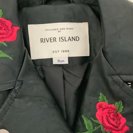 Koženková bunda river island č. 128, 8 rokov, river island,128