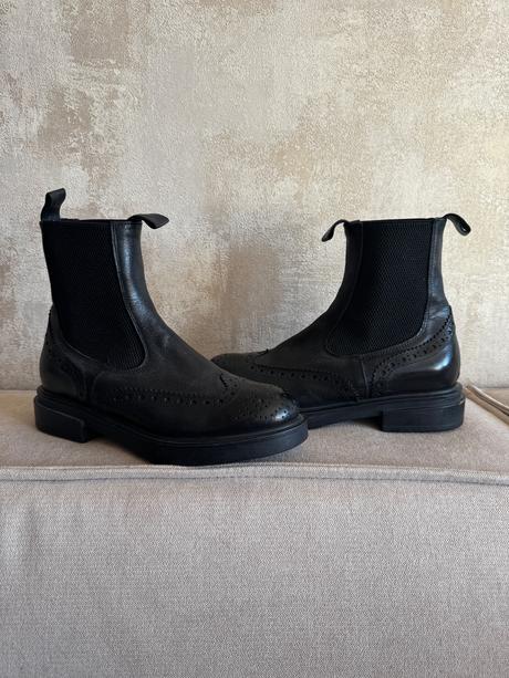 Dámské kožené chelsea boots 37, 37