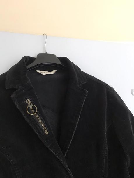 Manchesterové slim sako do pása, xs