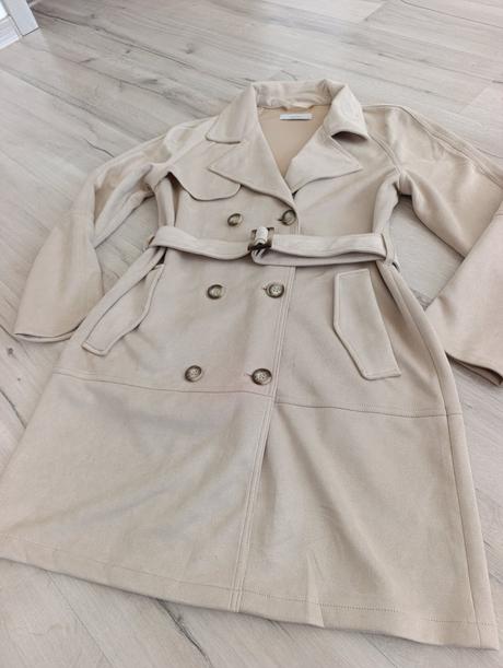 Semišový trenčkot, reserved,m