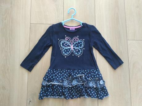 Šaty s motýľom a kvietkami, f&f,92