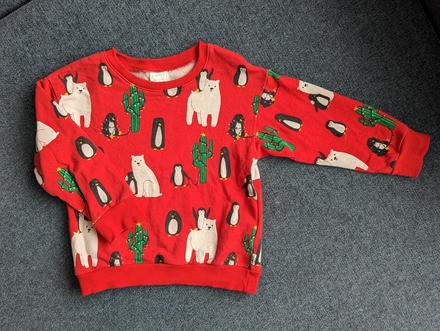 Lindex vianočná mikina 92, lindex,92