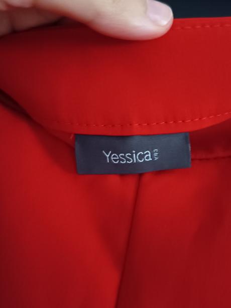 Červené elegantné nohavice c&a, c&a,s