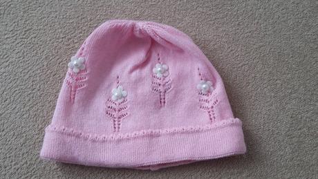 Jemná čiapka s korálkami, ajs,56