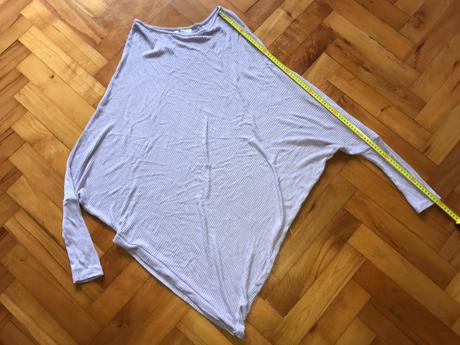 Fialové tričko - asymetrické, bonprix,44