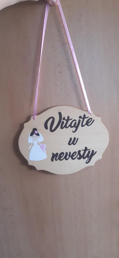 Ceduľky nevesta a ženích, 