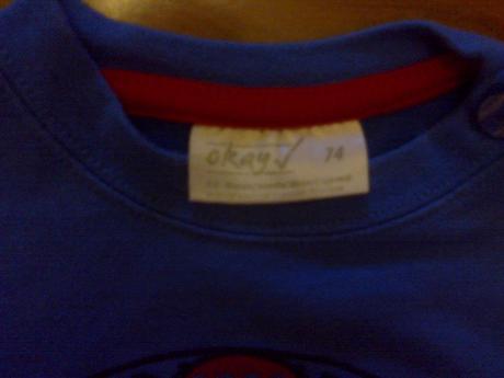 Mikina modrá veľ. 6-9 mesiacov, okay,74