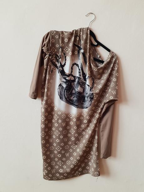 Asymetrický strih dámska tunika,