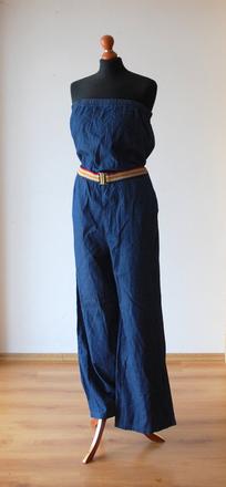 Štýlový letný denimový overal nohavice široký stri, lee cooper,s