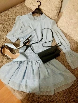 Bledomodré šaty, m