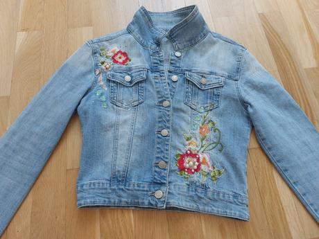 Rifľová bunda veľkost 34 bundy, 34