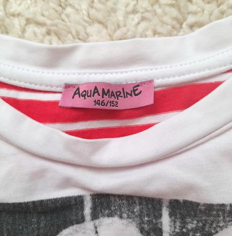 Šaty s falošným tričkom aqua marine 146/152, 146