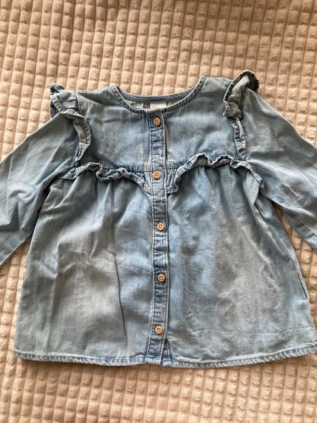 Riflová blúzka, h&m,98