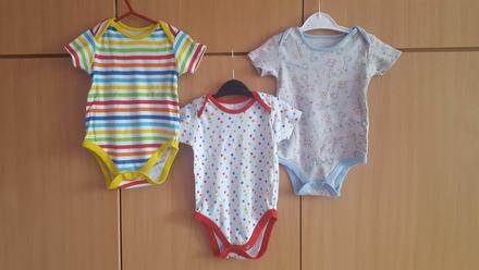 3 x body krátky rukáv, miniclub,86