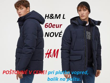 Zimná bunda hm, bombéra hm, h&m,l