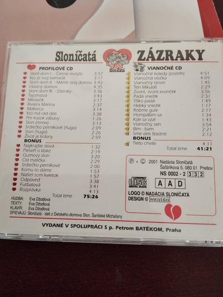 2 cd sloníčatá, 