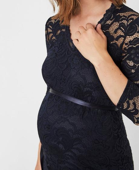 Tehotenské čipkované šaty, m