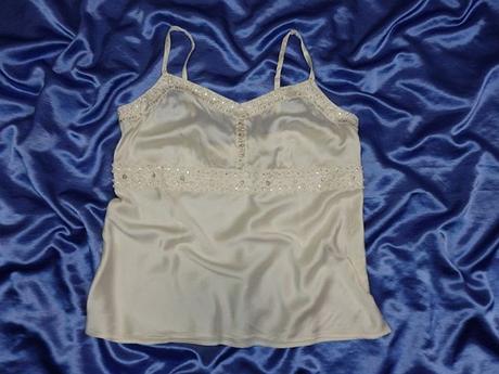 Luxusný zdobený hodvábny top, 48