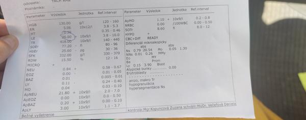 Čo znamená, keď mám 26 000 lymfocytov?