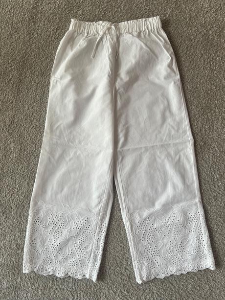 Popelínové nohavice zara, zara,140