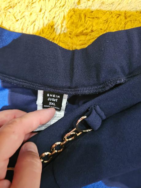 Tmavomodré nohavice dámske 2xl, xxl