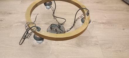 Rustikálny industriálny luster,