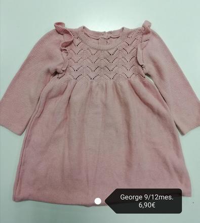 Svetríkové šaty s volánikmi, george,80