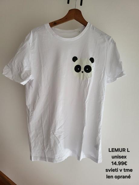Svieti v tme , tričko lemur l unisex, l