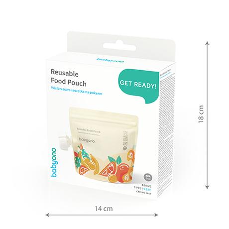 Babyono vrecká na potraviny na opakované použitie,