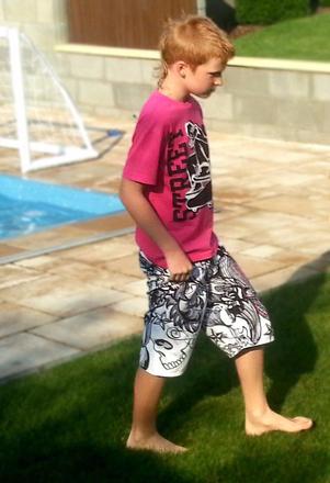 Plavky + tričko, h&m,134