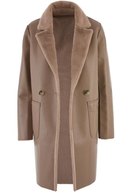 Stylovy kozeny kabat obojstranny, m