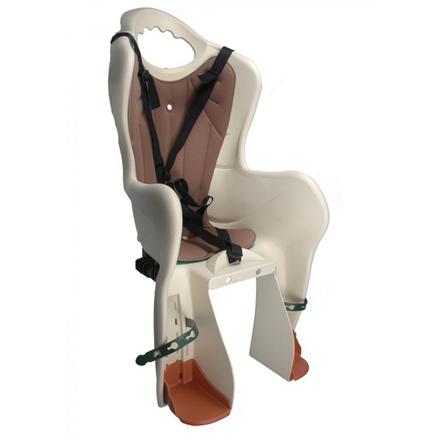 Detská sedačka na bicykel elibas krémová, 