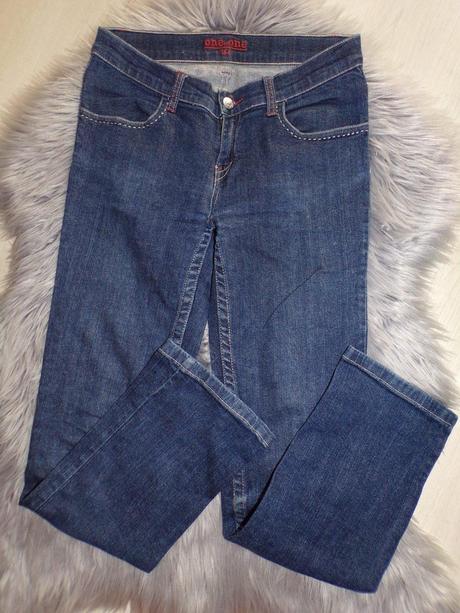 Dievčenské rifle tmavomodré one by one (164), one by one,164