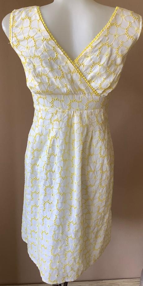 Bavlnené azurkove šaty 2+1napoly, xs