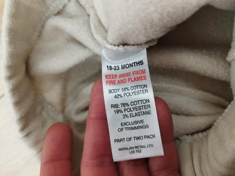 Tepláky, matalan,86