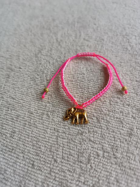 Handmade náramok "slon pre šťastie", 