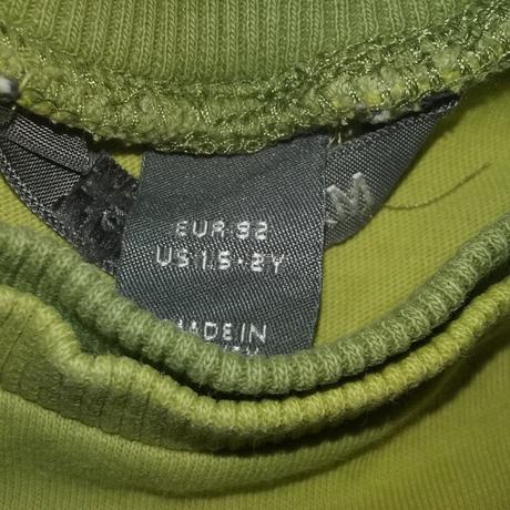 Khaki hrubsie tricko, h&m,92