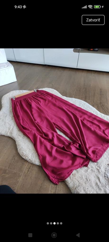 Dámske široké nohavice, 